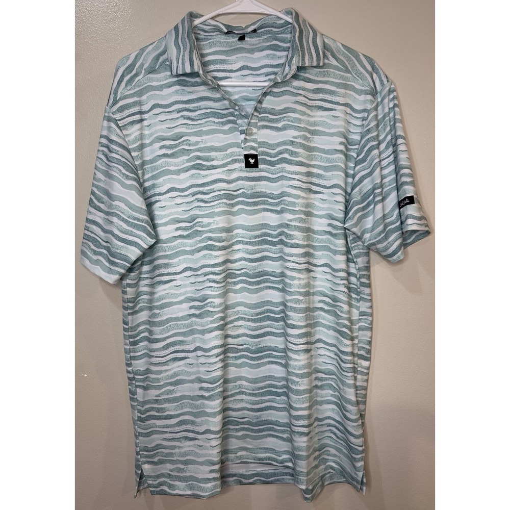 Bad Birdie Men's‎ Rip Drives Mint Golf Polo Size Medium